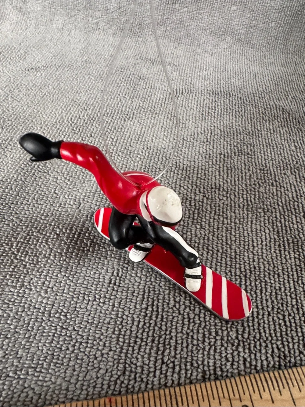 VTG Department 56 Cliff Ridge Snowboarder Christmas Tree Ornament